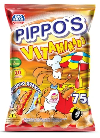 Salgadinho Pippos Cachorro Quente 75g