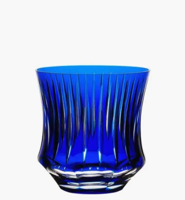 Copo de cristal on the rocks azul escuro Strauss 325ml