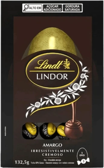 Ovo De Pascoa Lindt Amargo 132,5g