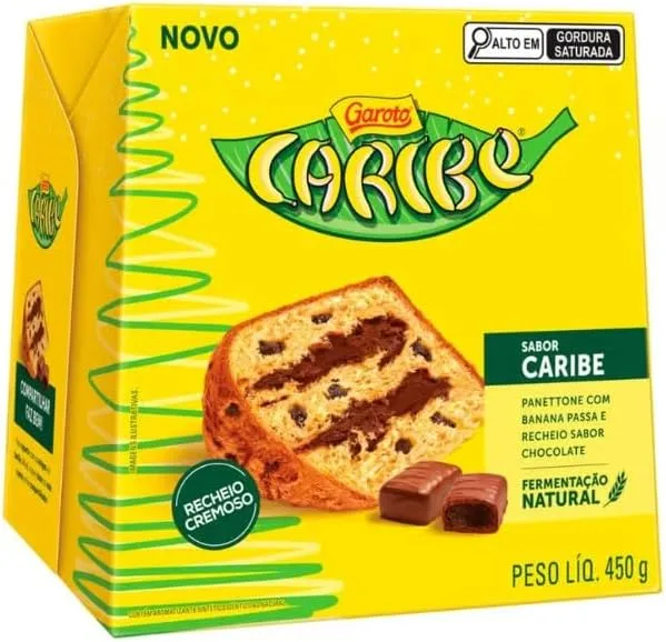 Panettone Garoto 450g Caribe