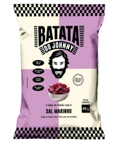 Batata Do Johnny 45g Batata Doce Roxa Sal Marinho