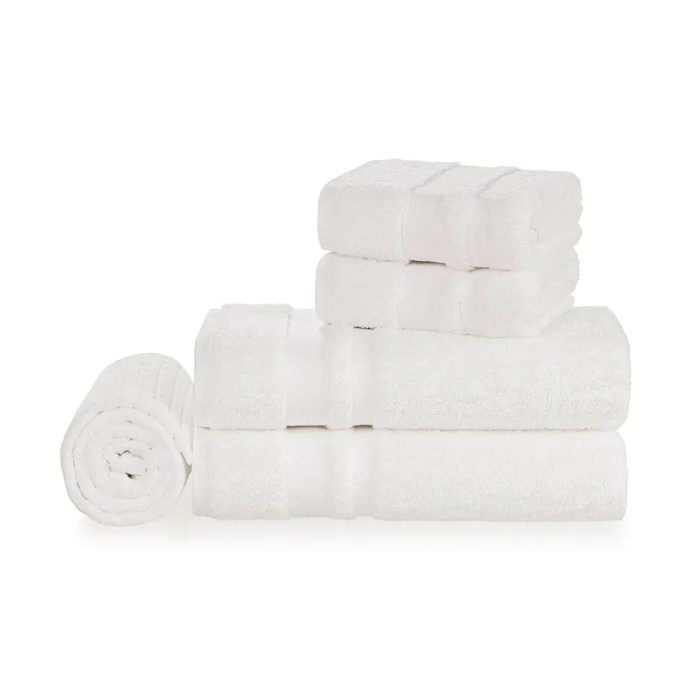 Jg Toalha Trussardi 5pcs Lorenzi Branco