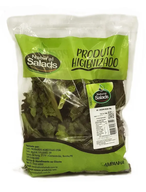 Salada Alface Crespa Roxa Natural Salads 150g