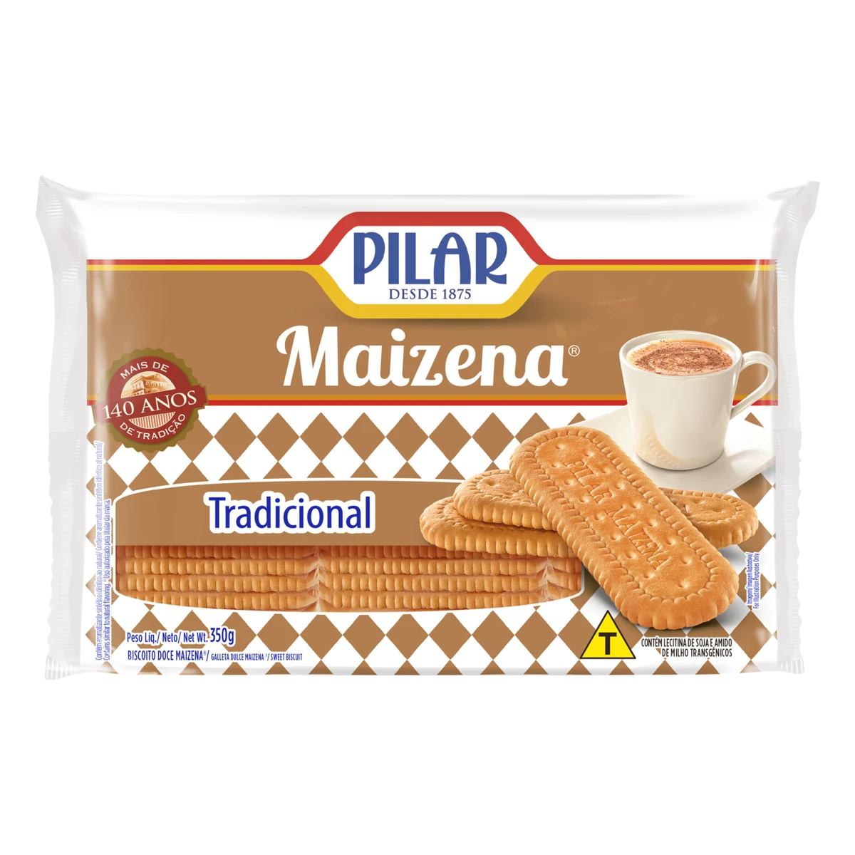BISCOITO MAIZENA TRADICIONAL PILAR 350G