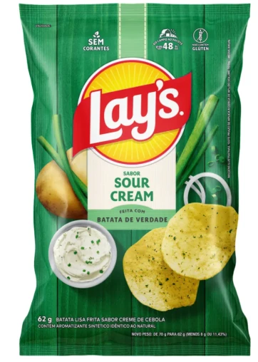 Batata Frita Lays 62g Sour Cream