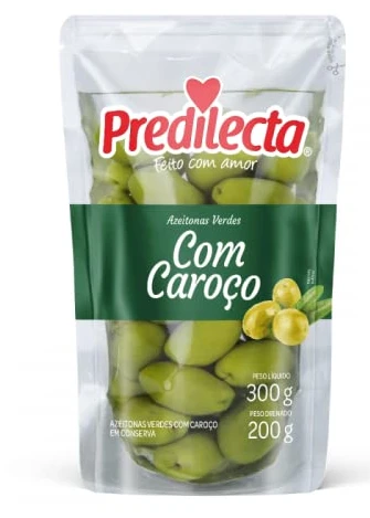 Azeitona Predilecta Verde com Caroço 200g