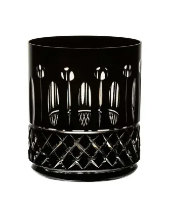 Copo de cristal on the rocks preto Strauss 430ml Unidade