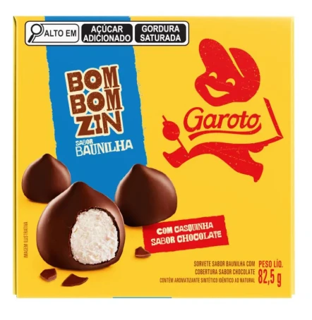 Sorvete Garoto 82,5g Bombomzim