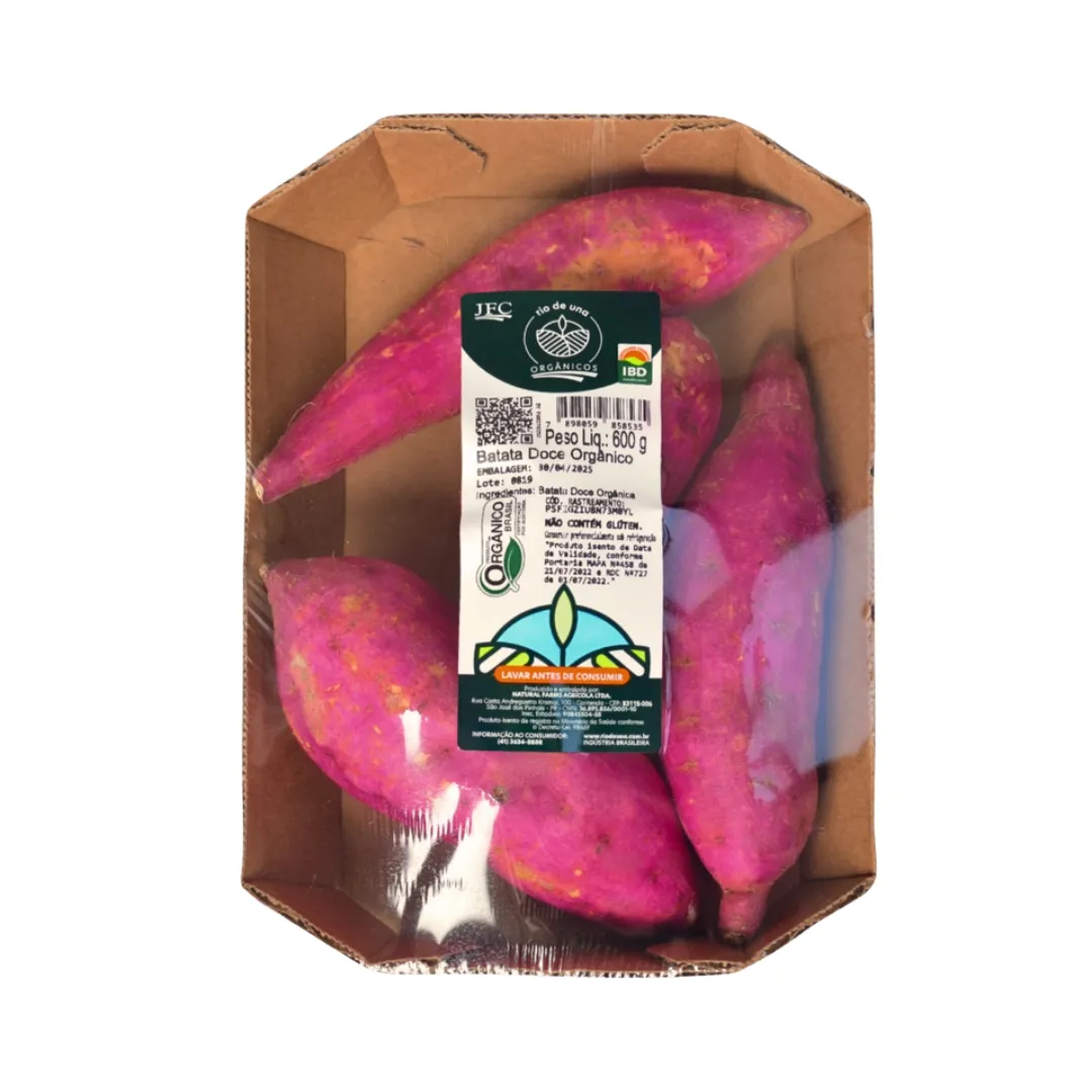 Batata Doce Rio De Una 600g Organico