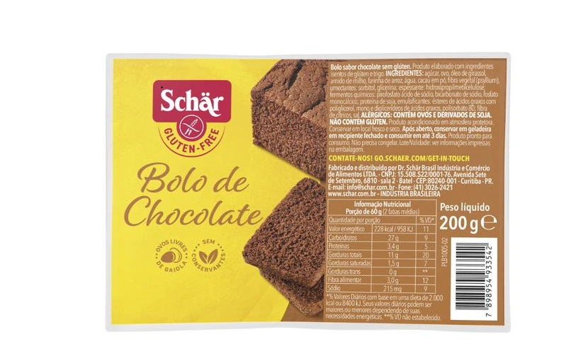 Bolo Shar 200g Chocolate